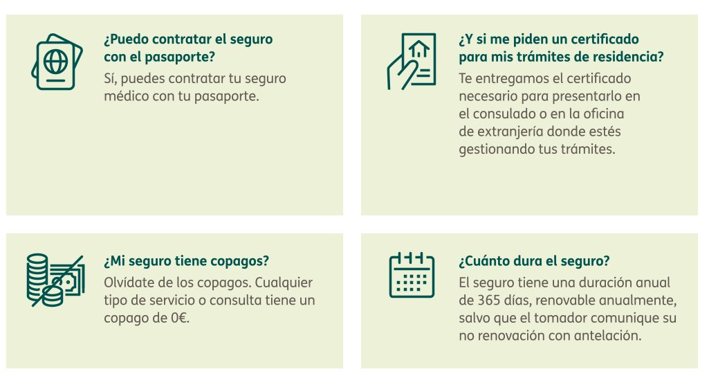 seguros visado y extranjeria